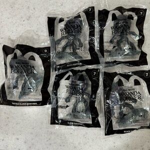 Black Panther Wakanda Forever McDonald’s Happy Meal toys Bundle of 5 New Sealed